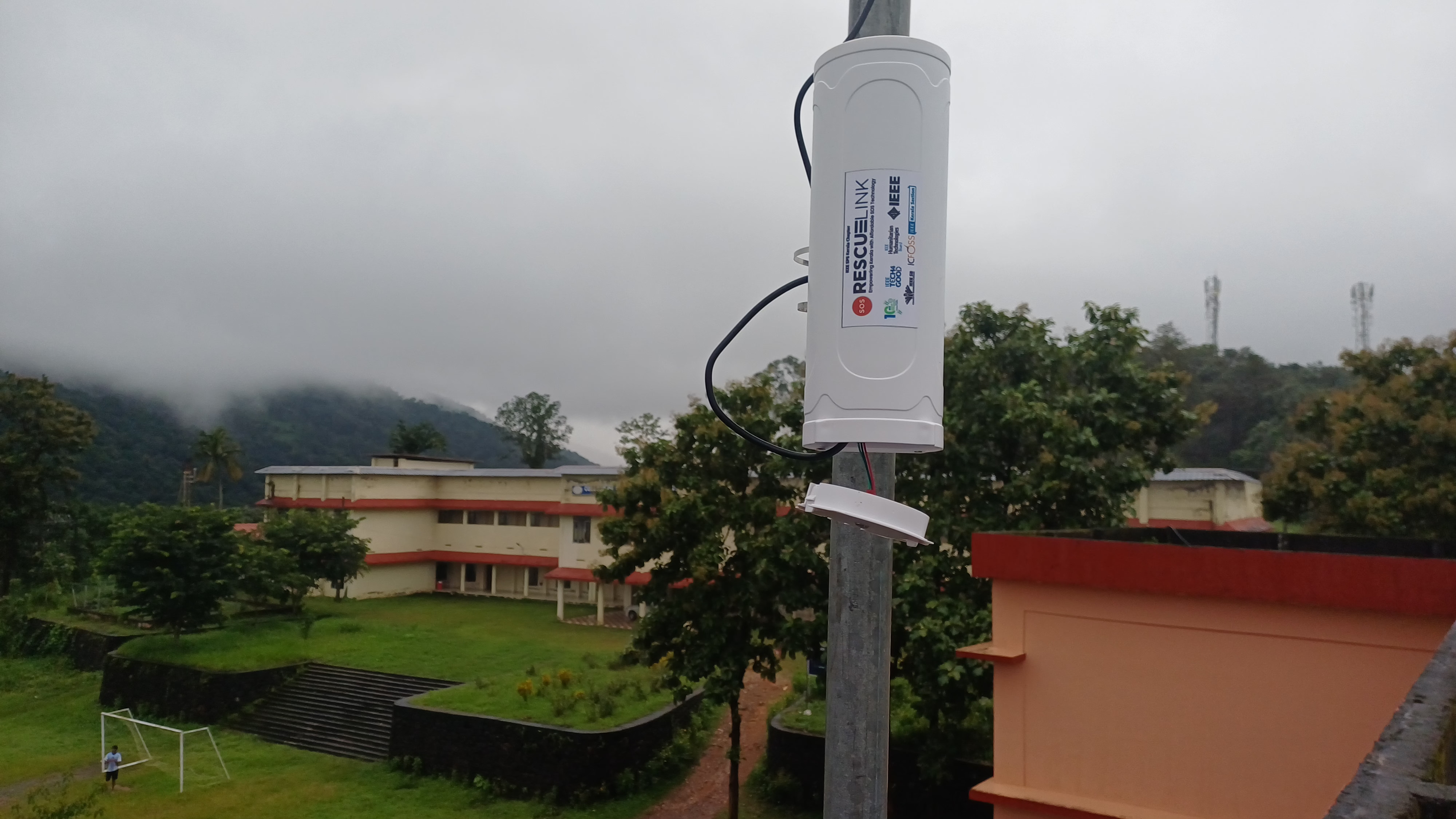 Gateway mounted on pole